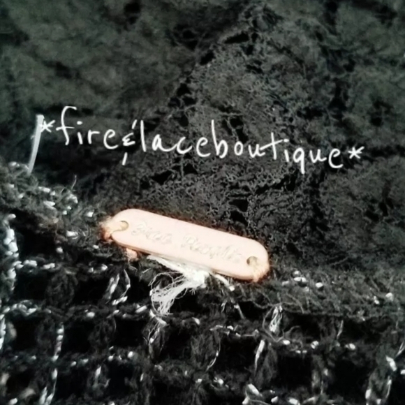 FREE PEOPLE LACE SEQUIN CROP TOP SZ M L - Picture 8 of 8